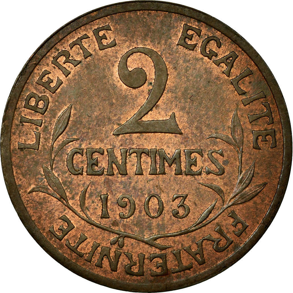 Coin, France, Dupuis, 2 Centimes, 1903, Paris, MS(60-62), Bronze, KM:841