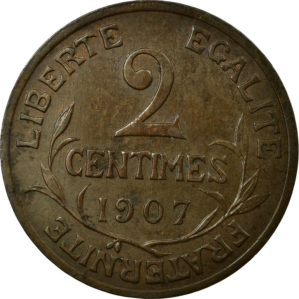 Coin, France, Dupuis, 2 Centimes, 1907, Paris, AU(55-58), Bronze, KM:841