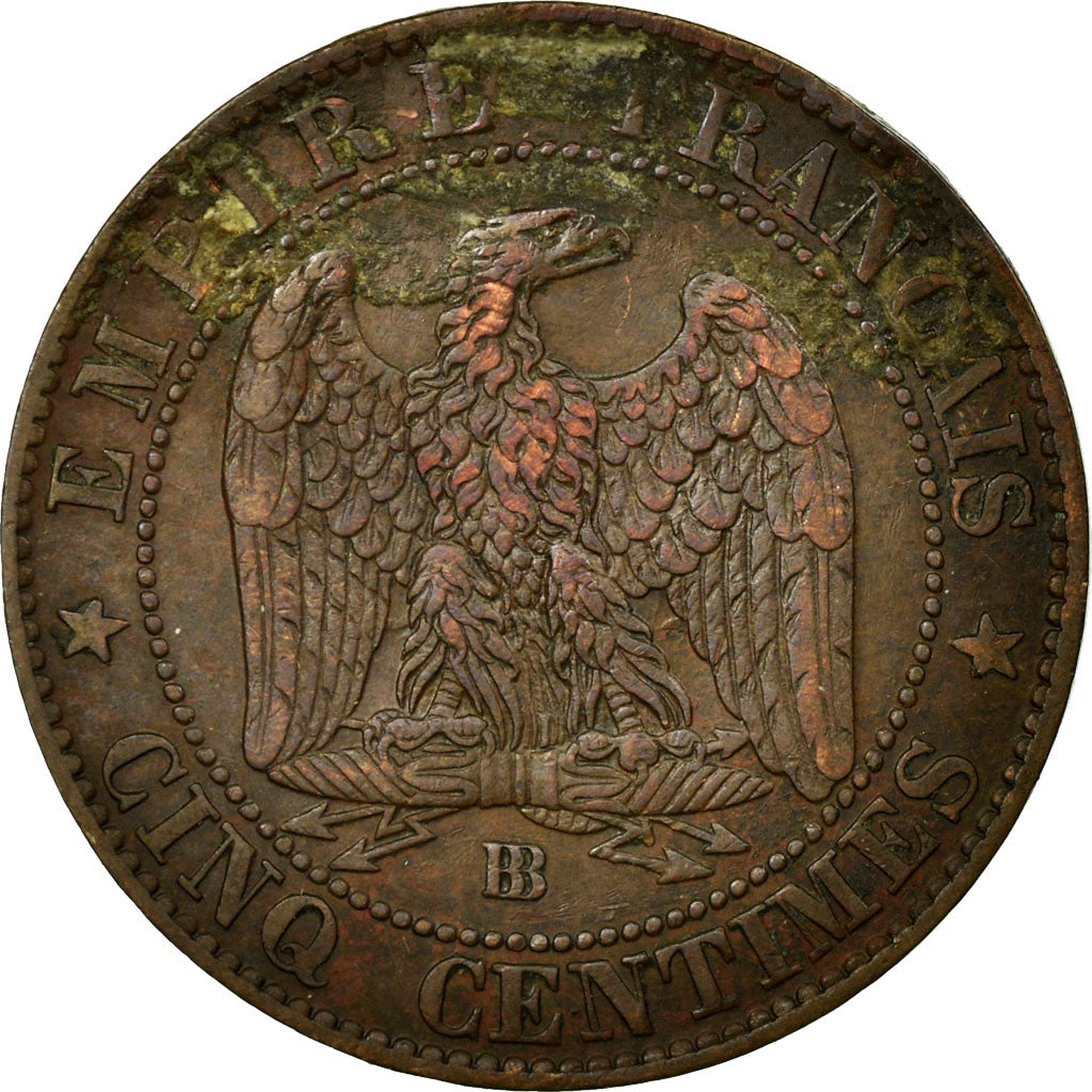 Coin, France, Napoleon III, Napoléon III, 5 Centimes, 1855, Strasbourg