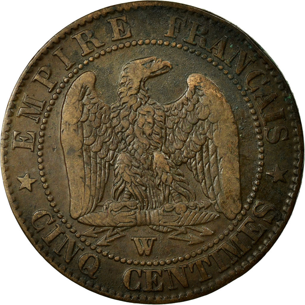 Coin, France, Napoleon III, Napoléon III, 5 Centimes, 1855, Lille, EF(40-45)