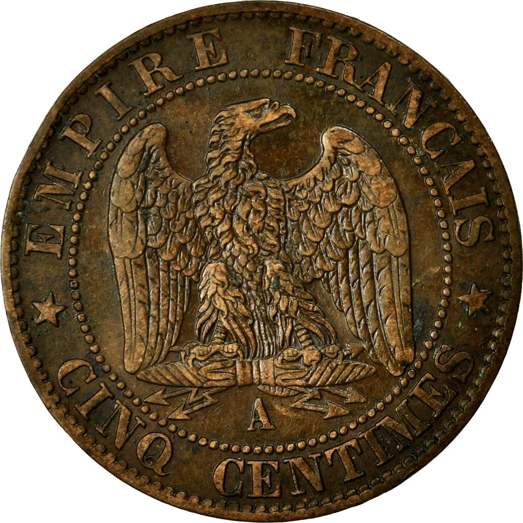 Monnaie, France, Napoleon III, Napoléon III, 5 Centimes, 1862, Paris, TTB+