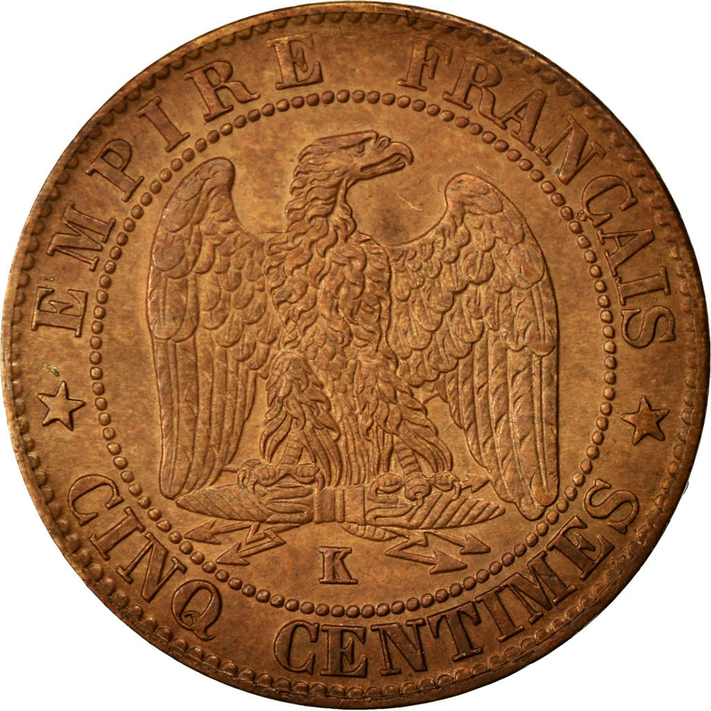 Coin, France, Napoleon III, Napoléon III, 5 Centimes, 1862, Bordeaux