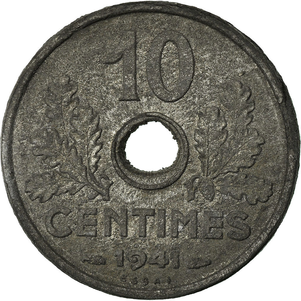 Moneda, Francia, Lindauer, 10 Centimes, 1941, Piéfort, EBC+, Cinc, Gadoury:290P