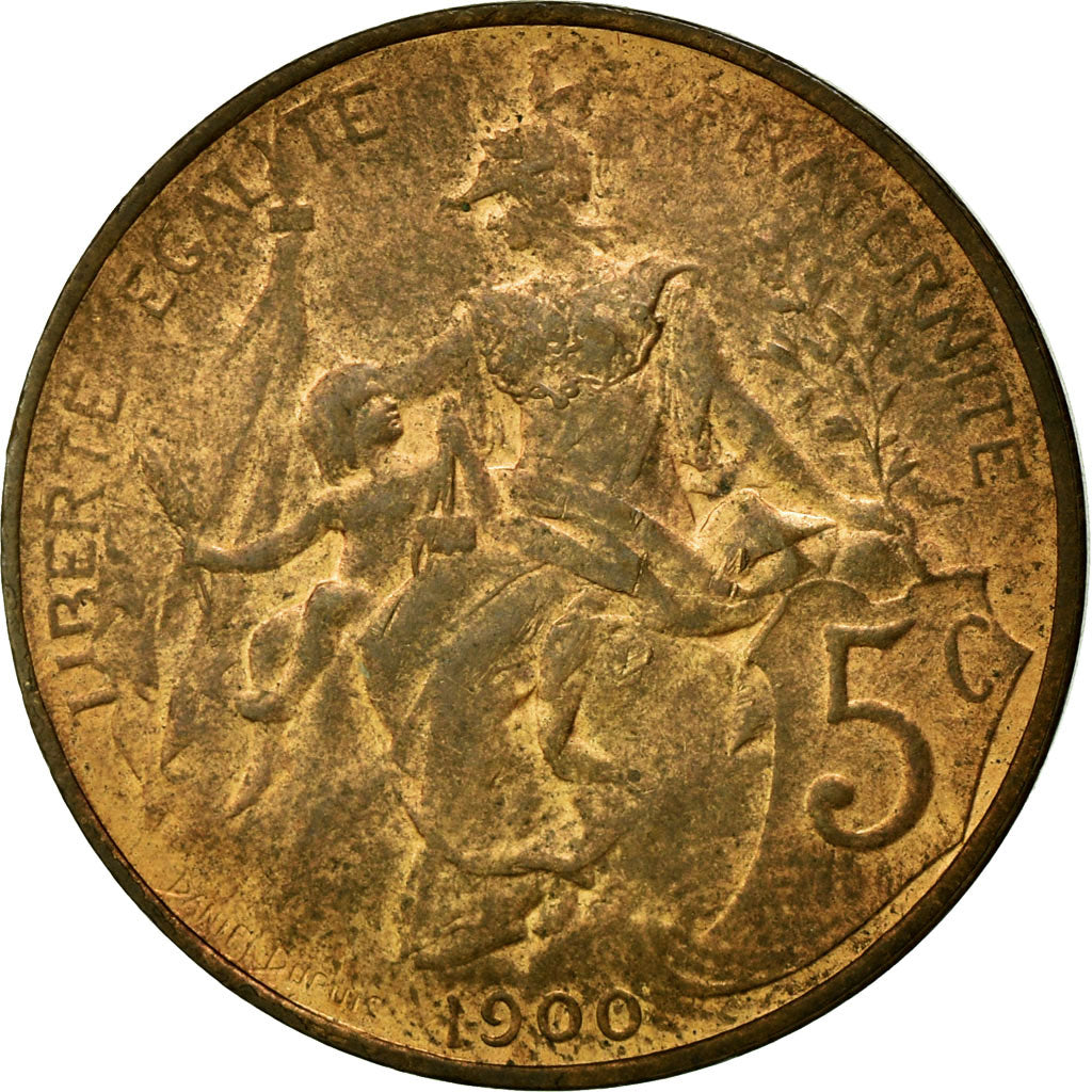 Coin, France, Dupuis, 5 Centimes, 1900, Paris, MS(60-62), Bronze, KM:842