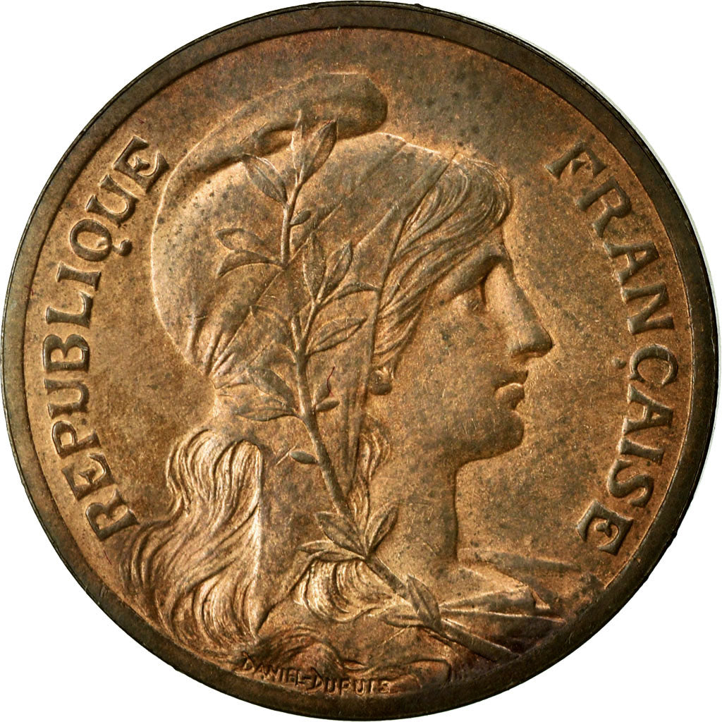 Coin, France, Dupuis, 5 Centimes, 1900, MS(60-62), Bronze, Gadoury:165