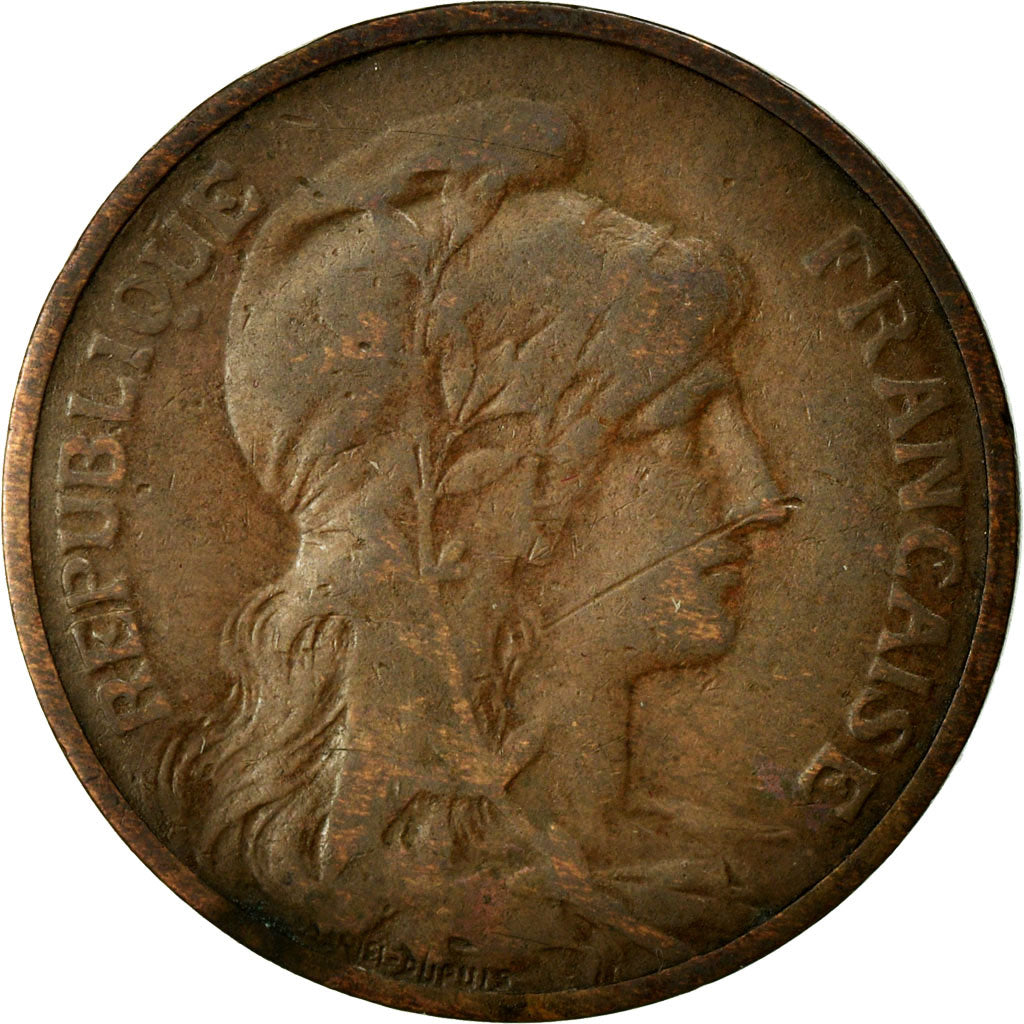 Coin, France, Dupuis, 5 Centimes, 1908, Paris, VF(30-35), Bronze, KM:842