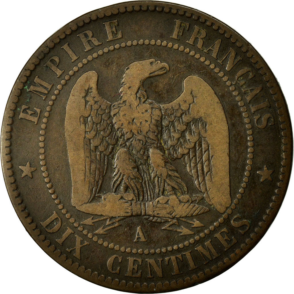 Coin, France, Napoleon III, Napoléon III, 10 Centimes, 1852, Paris, VF(30-35)