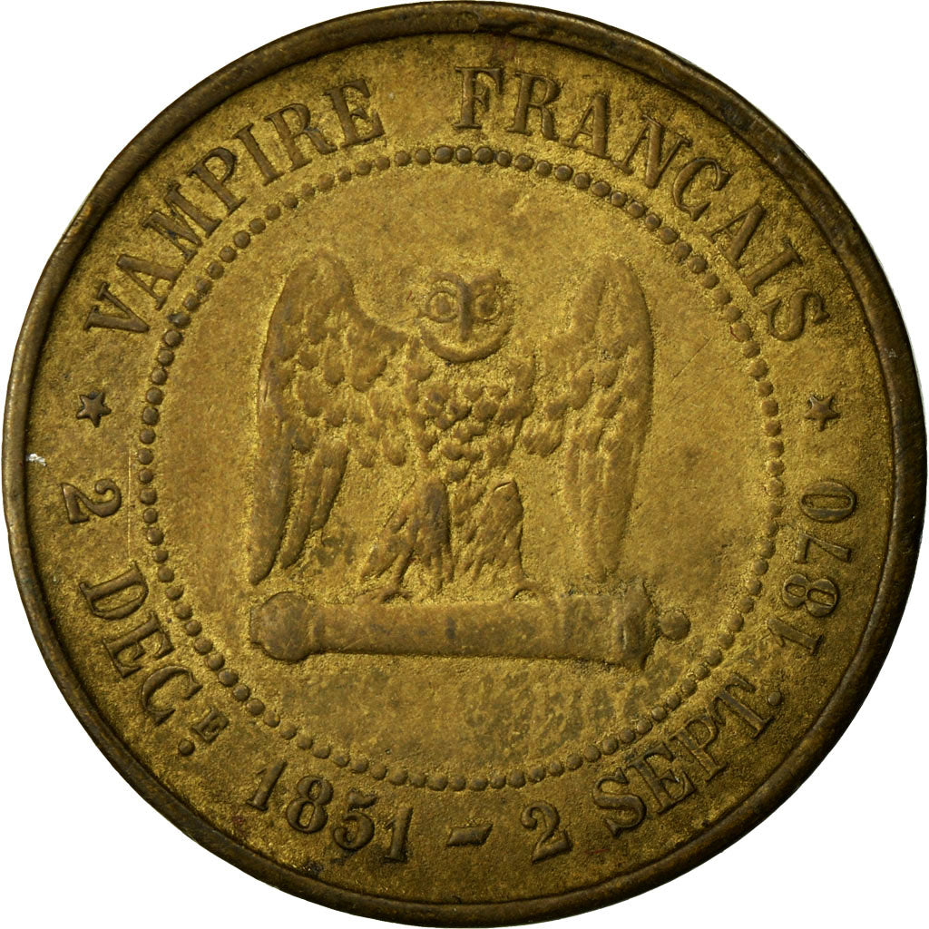 Coin, France, 5 Centimes, 1870, AU(50-53), Bronze