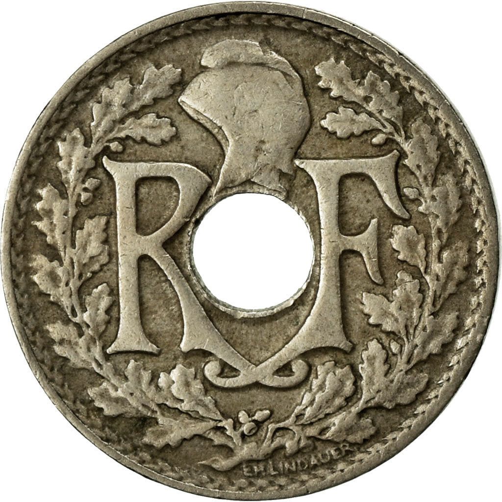 Coin, France, Lindauer, 5 Centimes, 1922, Poissy, VF(30-35), Copper-nickel