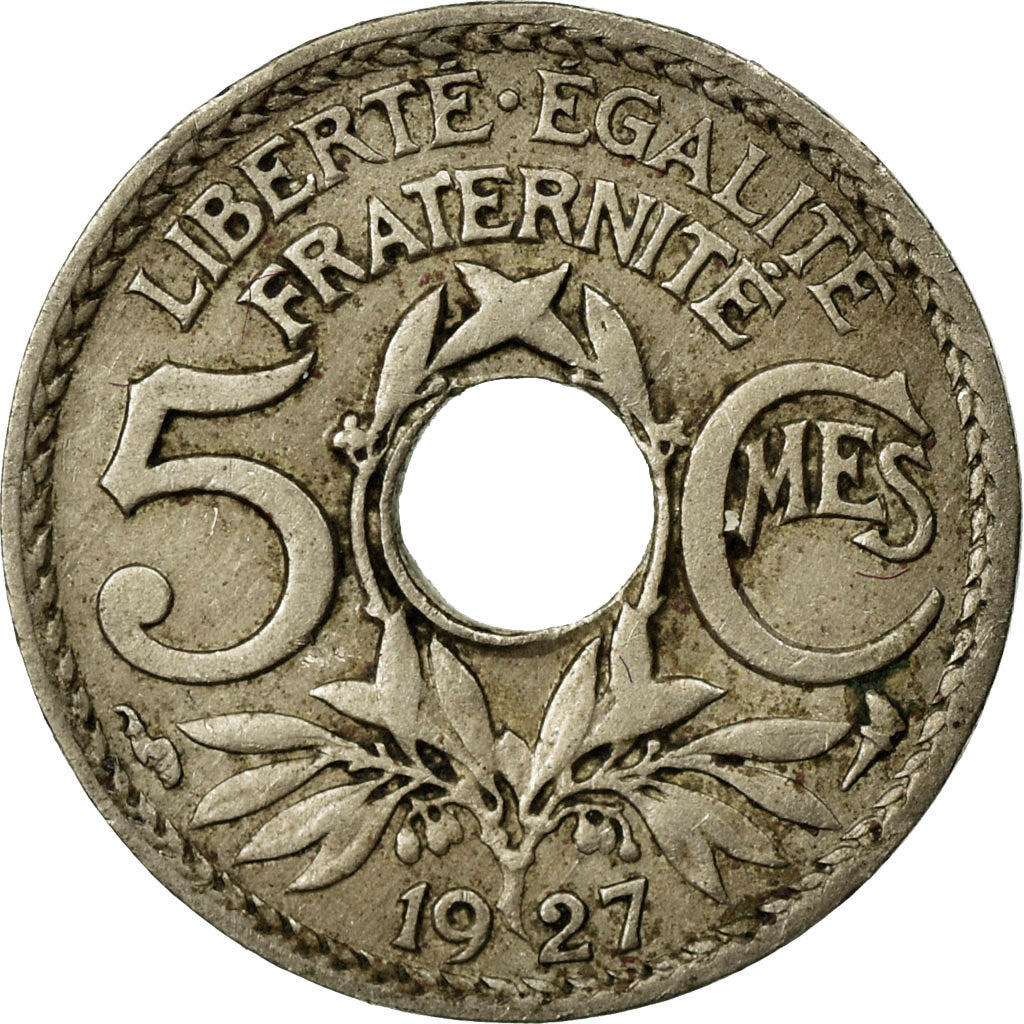 Coin, France, Lindauer, 5 Centimes, 1927, VF(30-35), Copper-nickel, KM:875