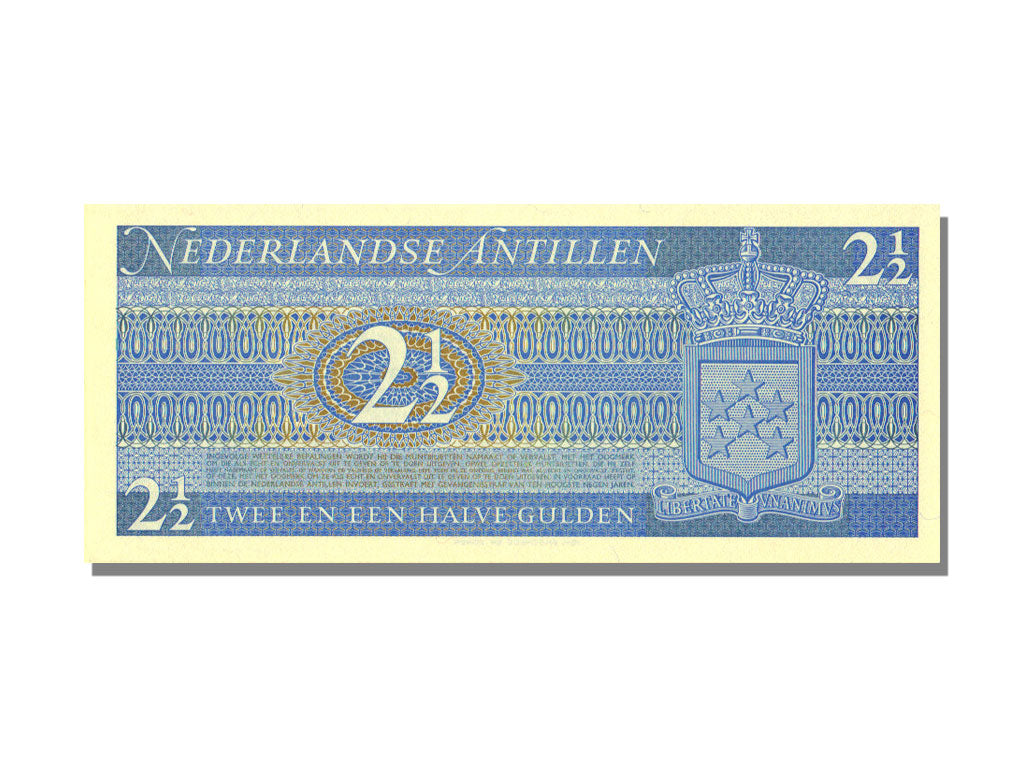 Banconote, Antille olandesi, 2 1/2 Gulden, 1970, 1970-09-08, FDS