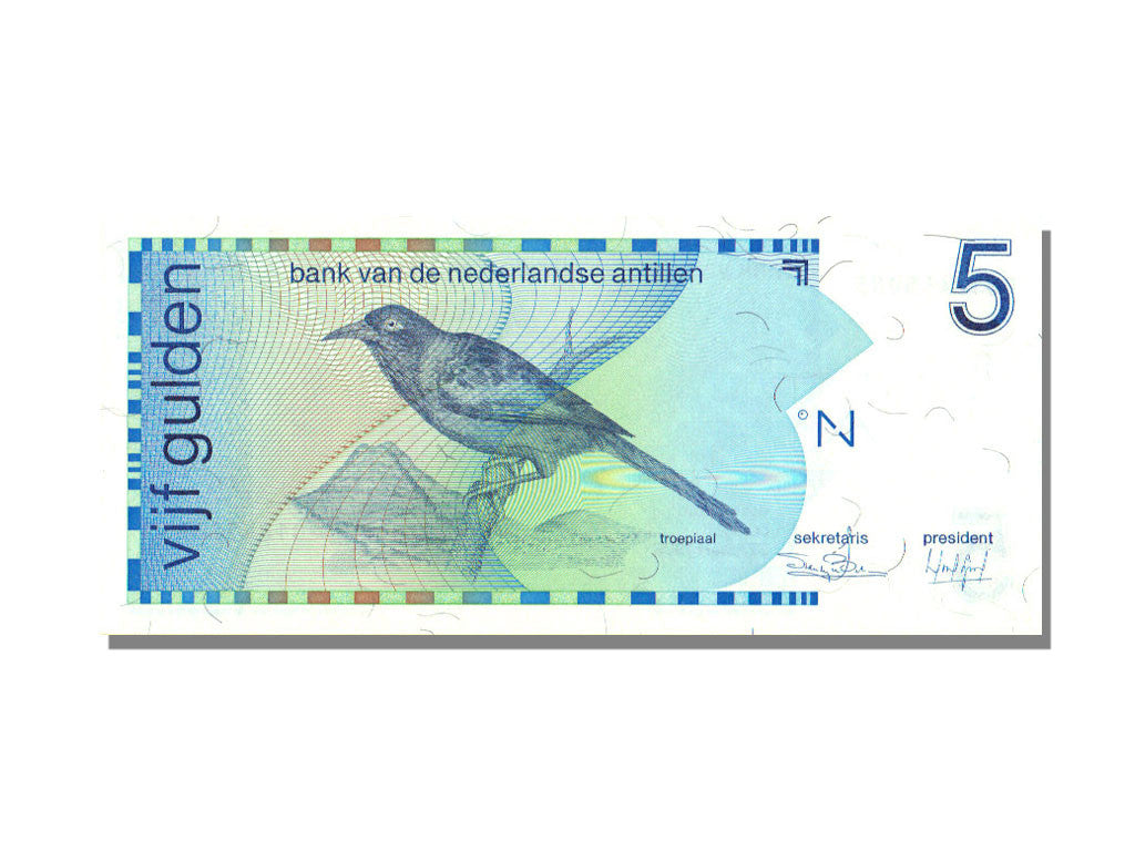 Banknote, Netherlands Antilles, 5 Gulden, 1986, 1986-03-31, KM:22a, UNC(65-70)