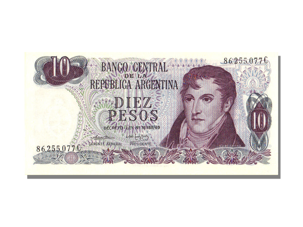 Banknote, Argentina, 10 Pesos, KM:295, UNC(65-70)