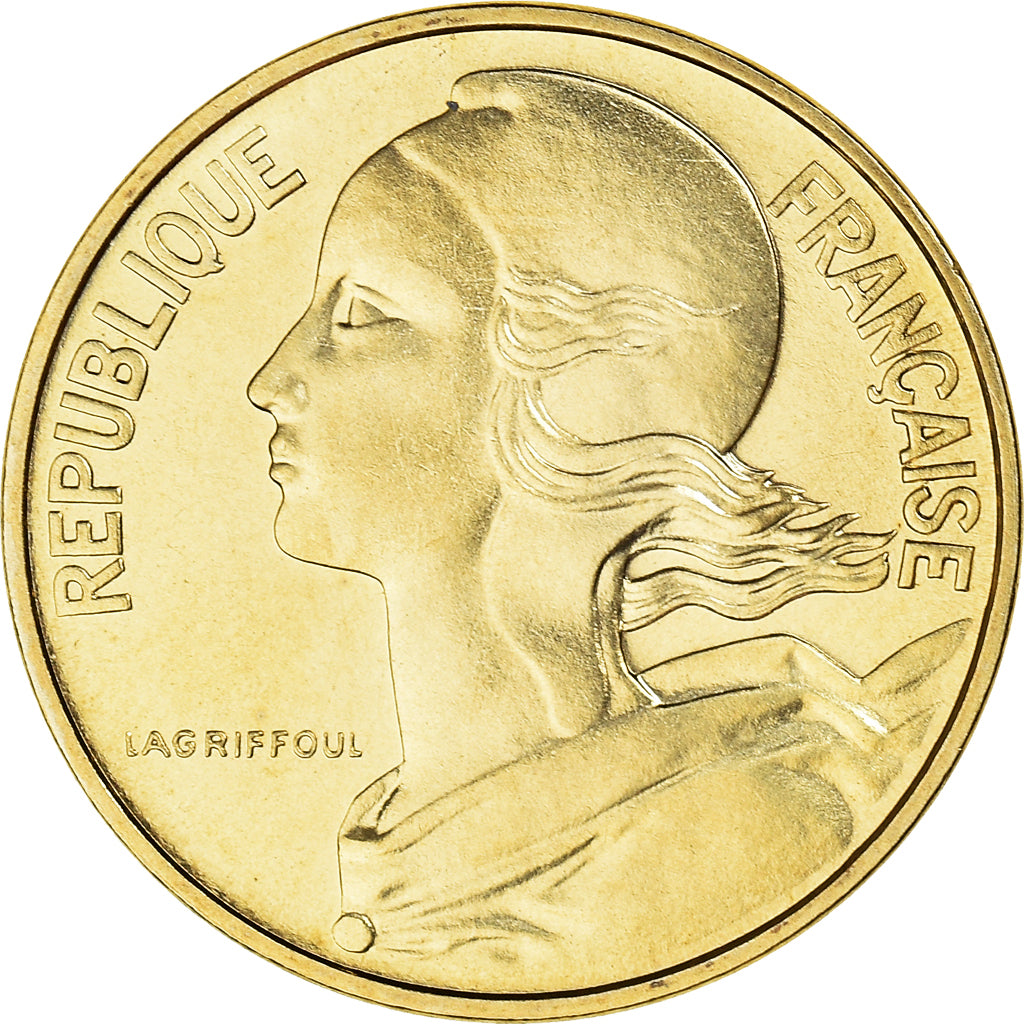 Munten, Frankrijk, Marianne, 10 Centimes, 1974, Paris, FDC, FDC