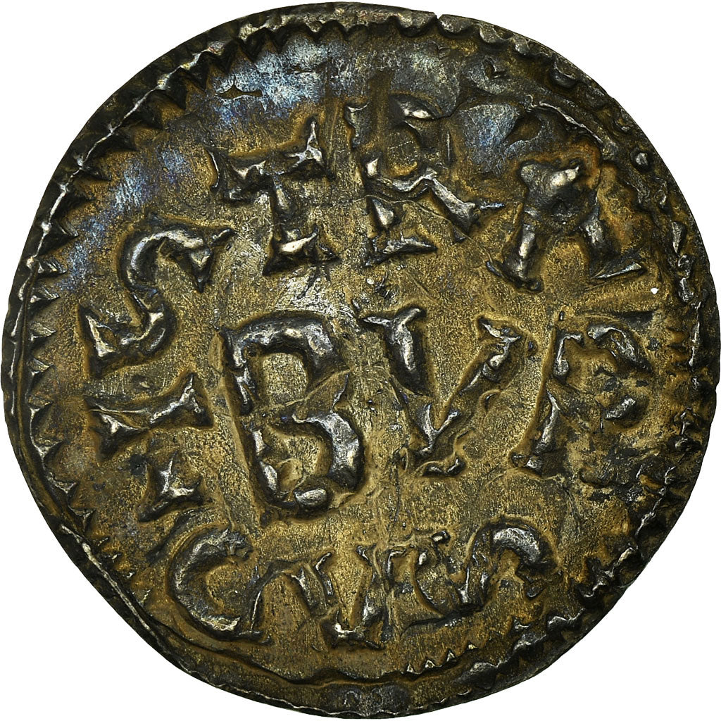 France, Louis le Pieux, Denier, 814-840, Strasbourg, Extrêmement rare, Argent