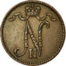 Coin, Finland, Nicholas II, Penni, 1909, AU(50-53), Copper, KM:13