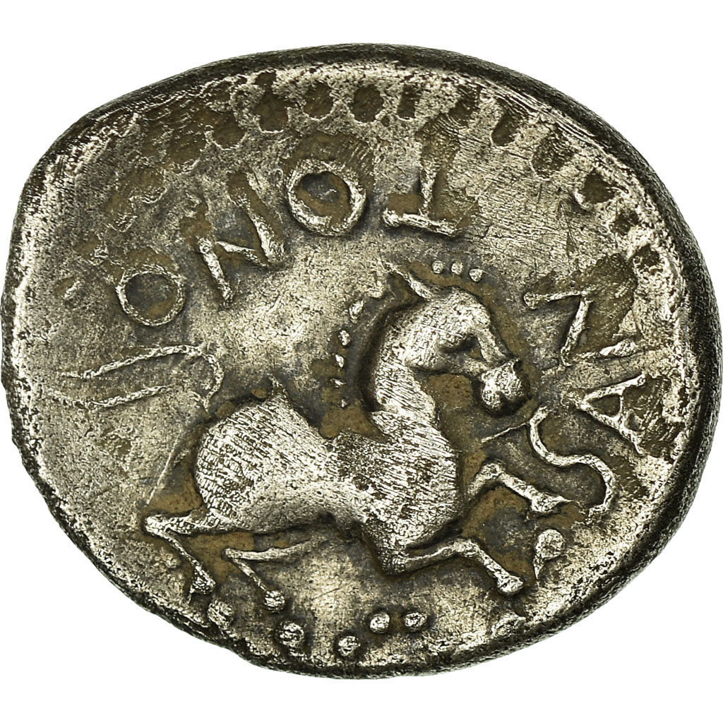 Santones, Denier ARIVOS/SANTONOS, 1st century BC, Prata, EF(40-45)