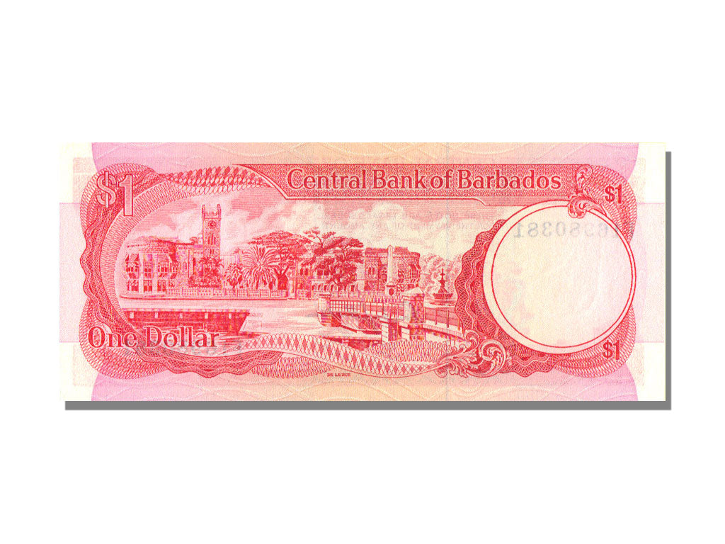 Billet, Barbados, 1 Dollar, KM:29a, NEUF
