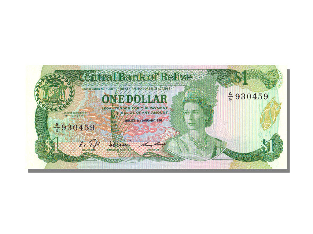 Banknote, Belize, 1 Dollar, 1986, 1986-01-01, KM:46b, UNC(65-70)