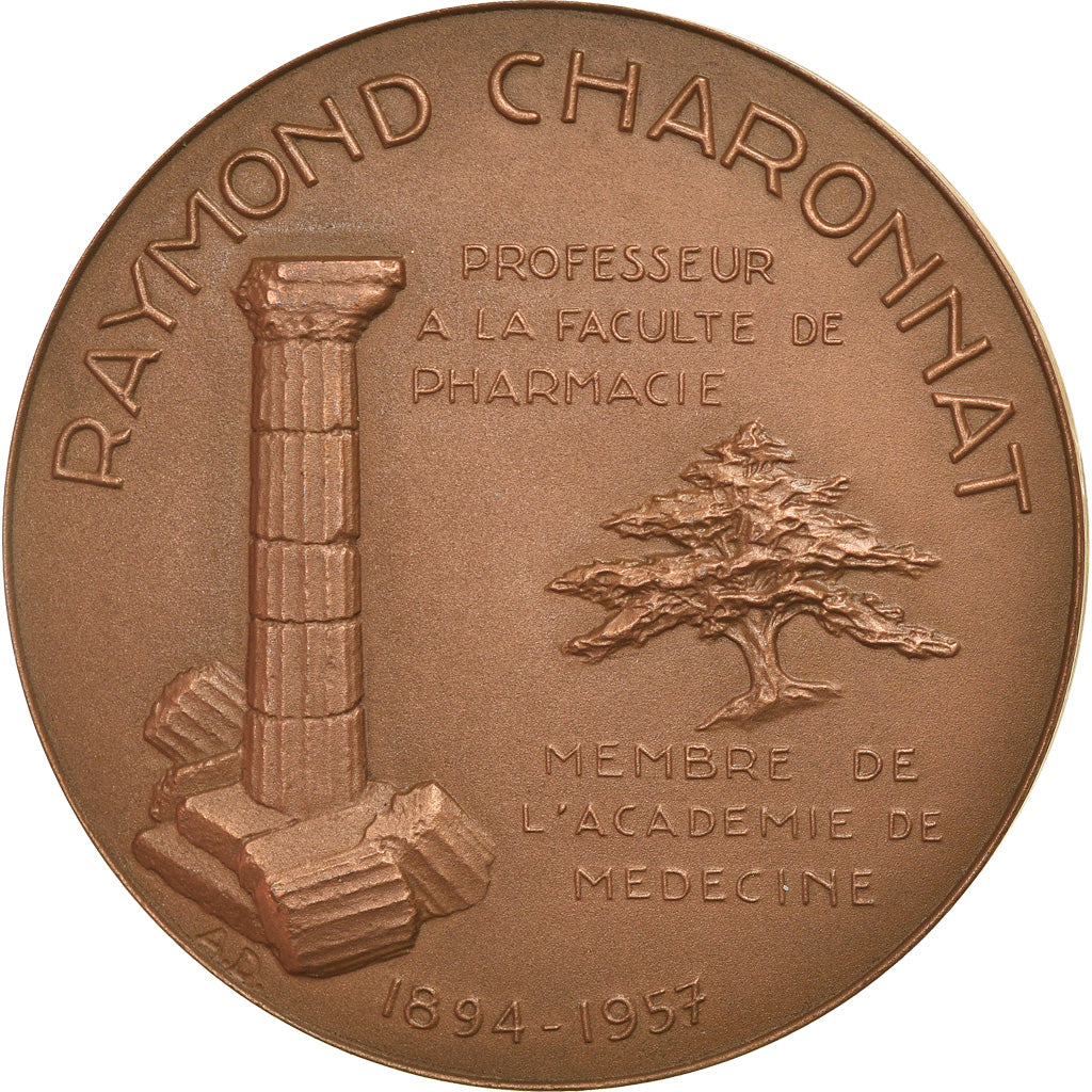 France, Medal, Raymond Charonnat, Medicine, 1957, Albert David, MS(63), Bronze