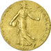 Frankreich, 1/2 Franc, Semeuse, 1974, Paris, Flan de 5 Centimes