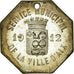 France, Token, Service Municipal de la ville d'Aix, 1912, Aix-en-Provence