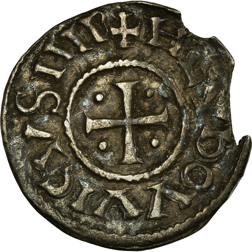 Frankrijk, Louis le Pieux, Denarius, 814-840, Uncertain mint, Zilver, ZF