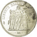 Moneta, Francja, Hercule, 50 Francs, 1974, Wydanie hybrydowe, AU(55-58), Srebro