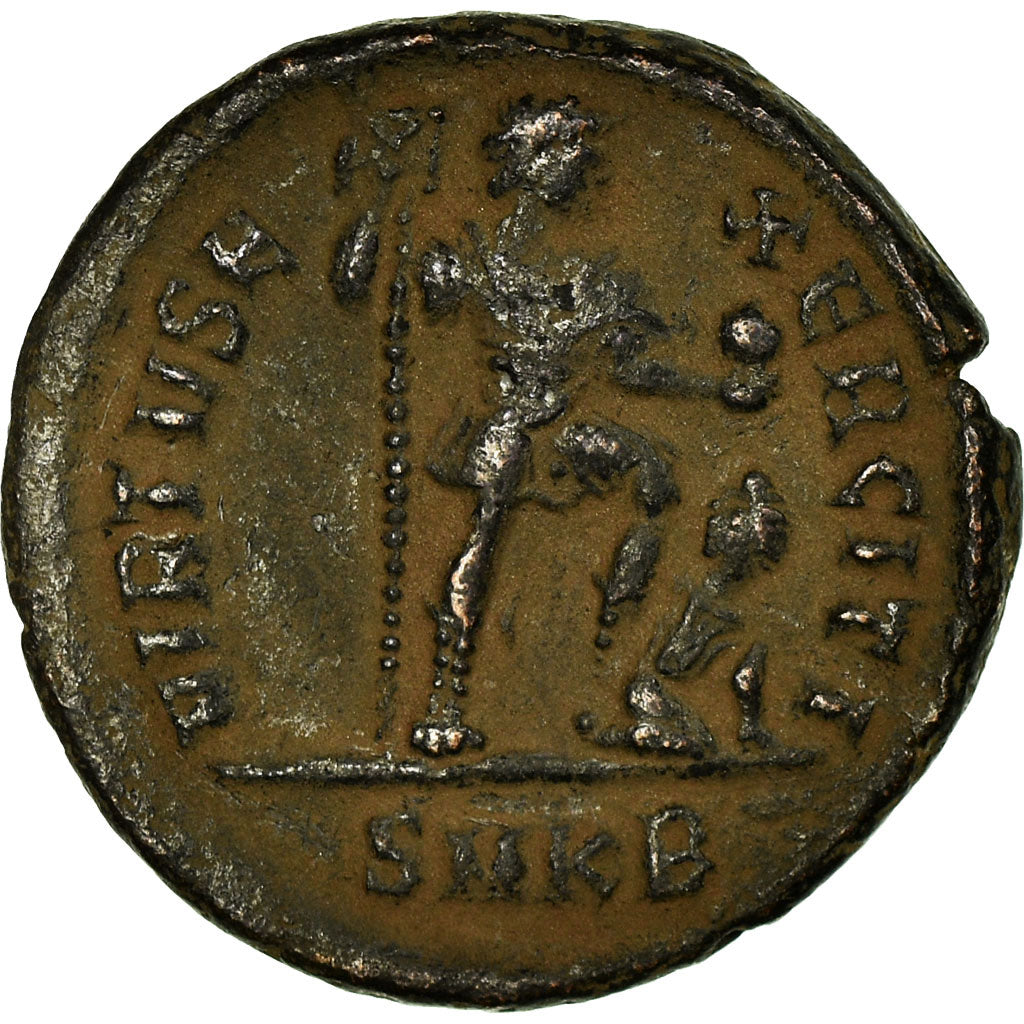 Coin, Valentinian II, Maiorina, 383-388 AD, Kyzikos, AU(50-53), Bronze, RIC:44a