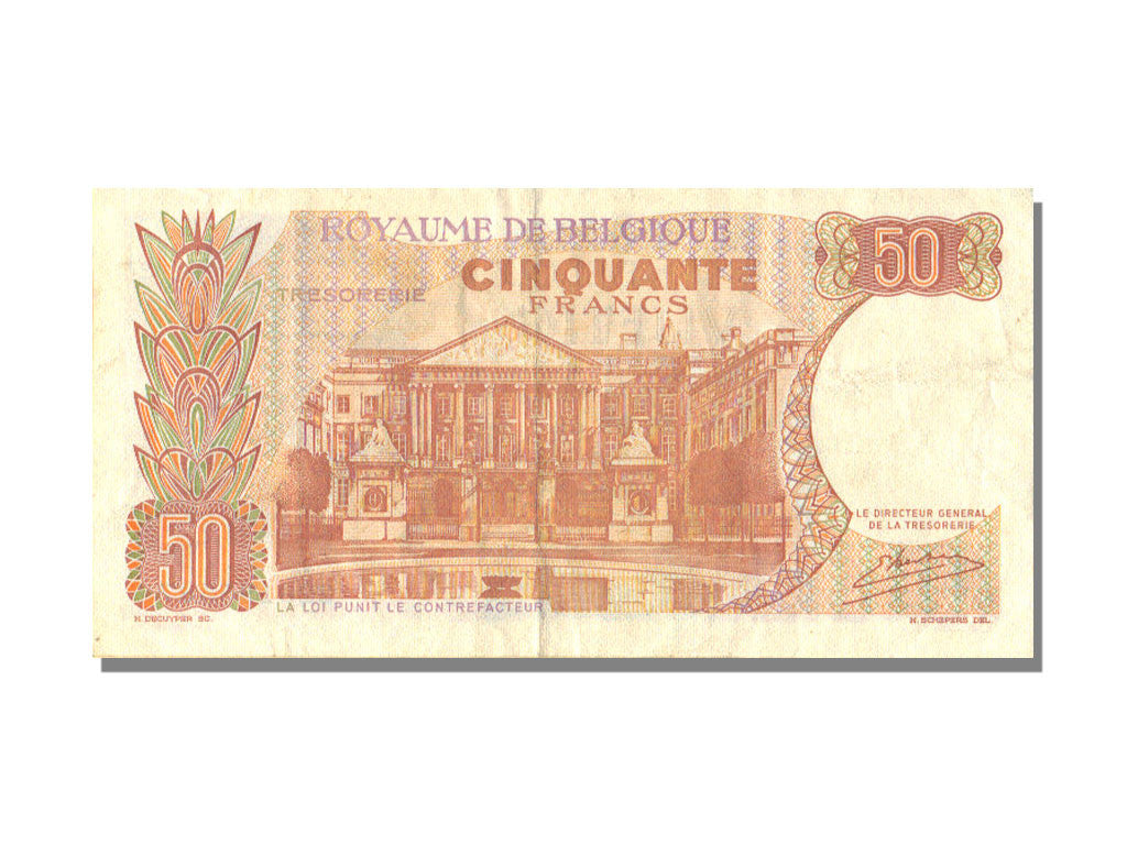 Banknote, Belgium, 50 Francs, 1966, 1966-05-16, KM:139, AU(55-58)