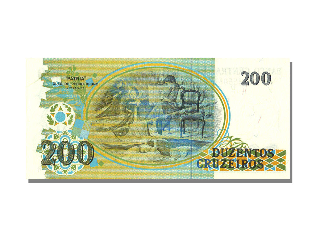 Banknote, Brazil, 200 Cruzeiros, KM:229, UNC(65-70)