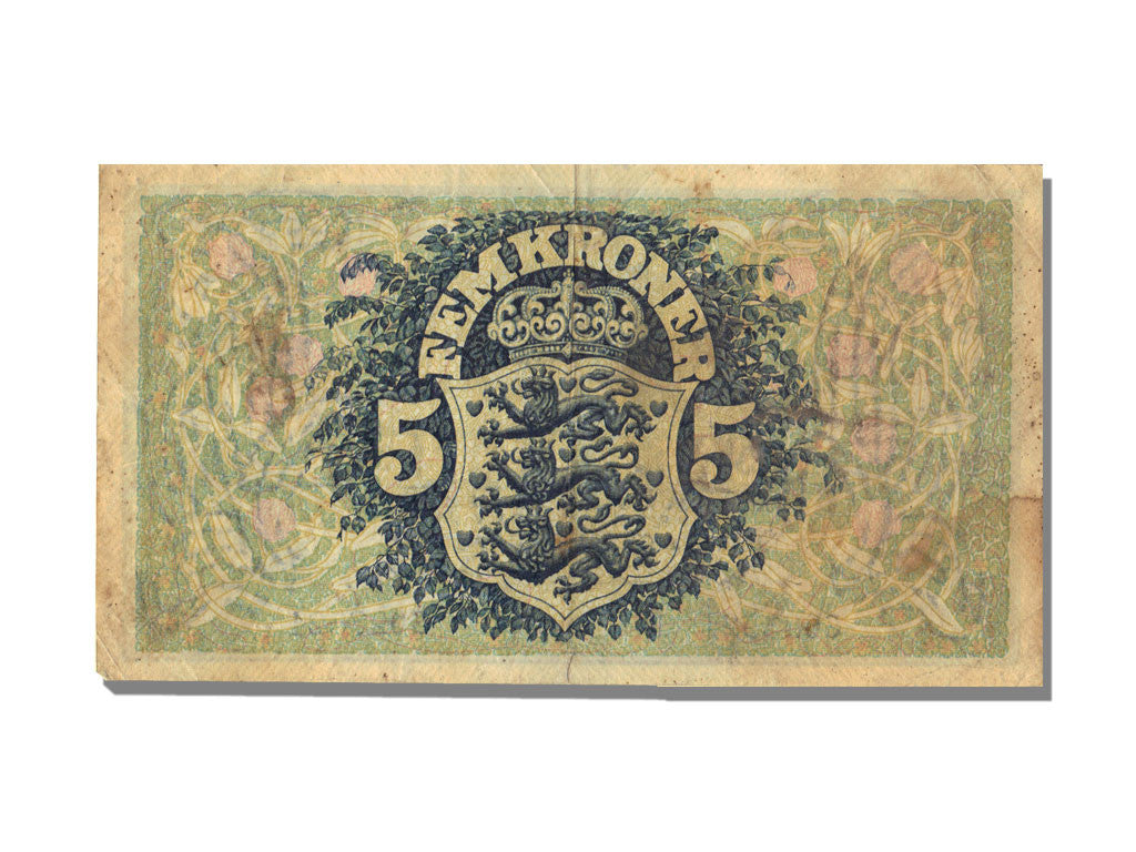 Banknote, Denmark, 5 Kroner, 1942, EF(40-45)