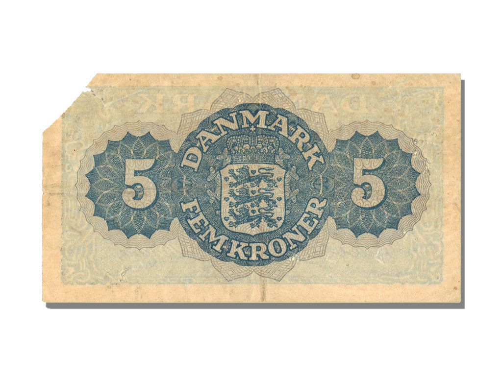 Banknote, Denmark, 5 Kroner, 1948, EF(40-45)
