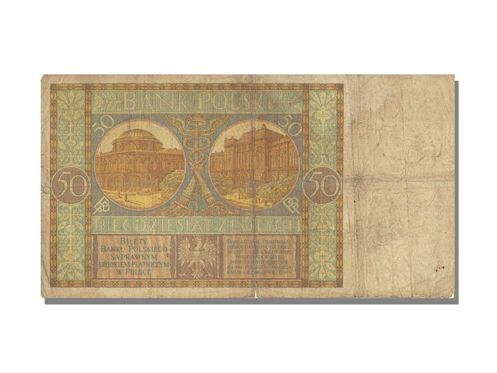 Banknote, Poland, 50 Zlotych, 1929, 1929-09-01, KM:71, EF(40-45)