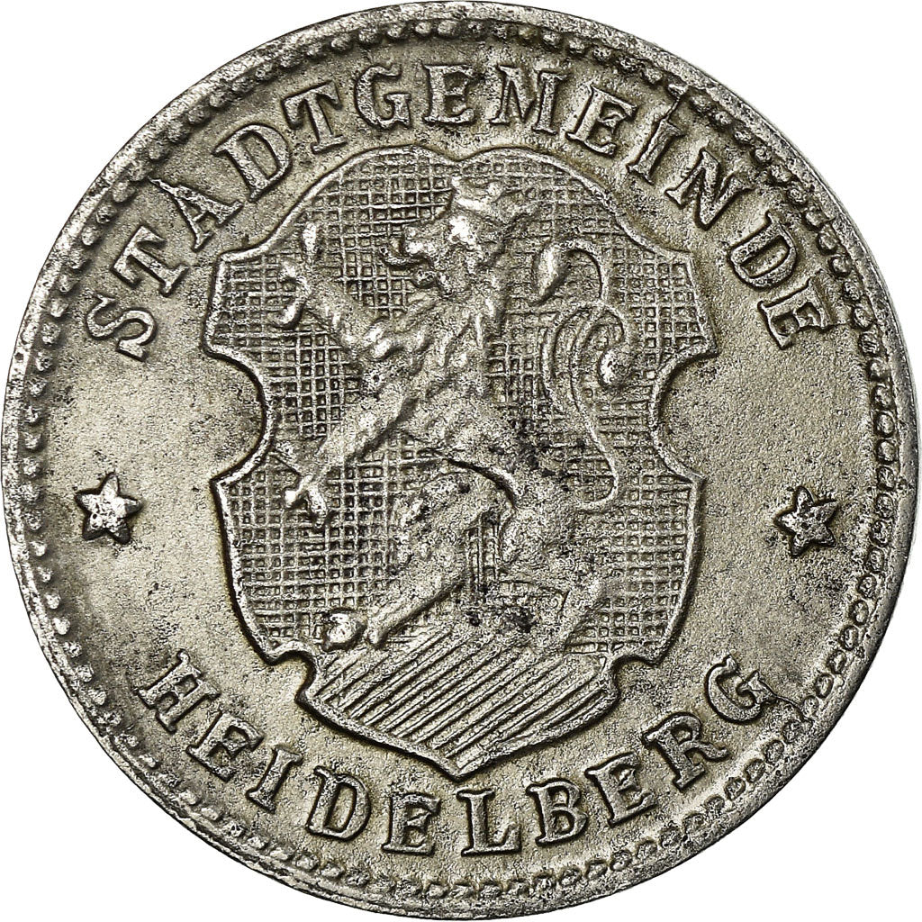 Moneta, Germania, Stadtgemeinde Heidelberg, Kriegsgeld, Heidelberg, 10 Pfennig