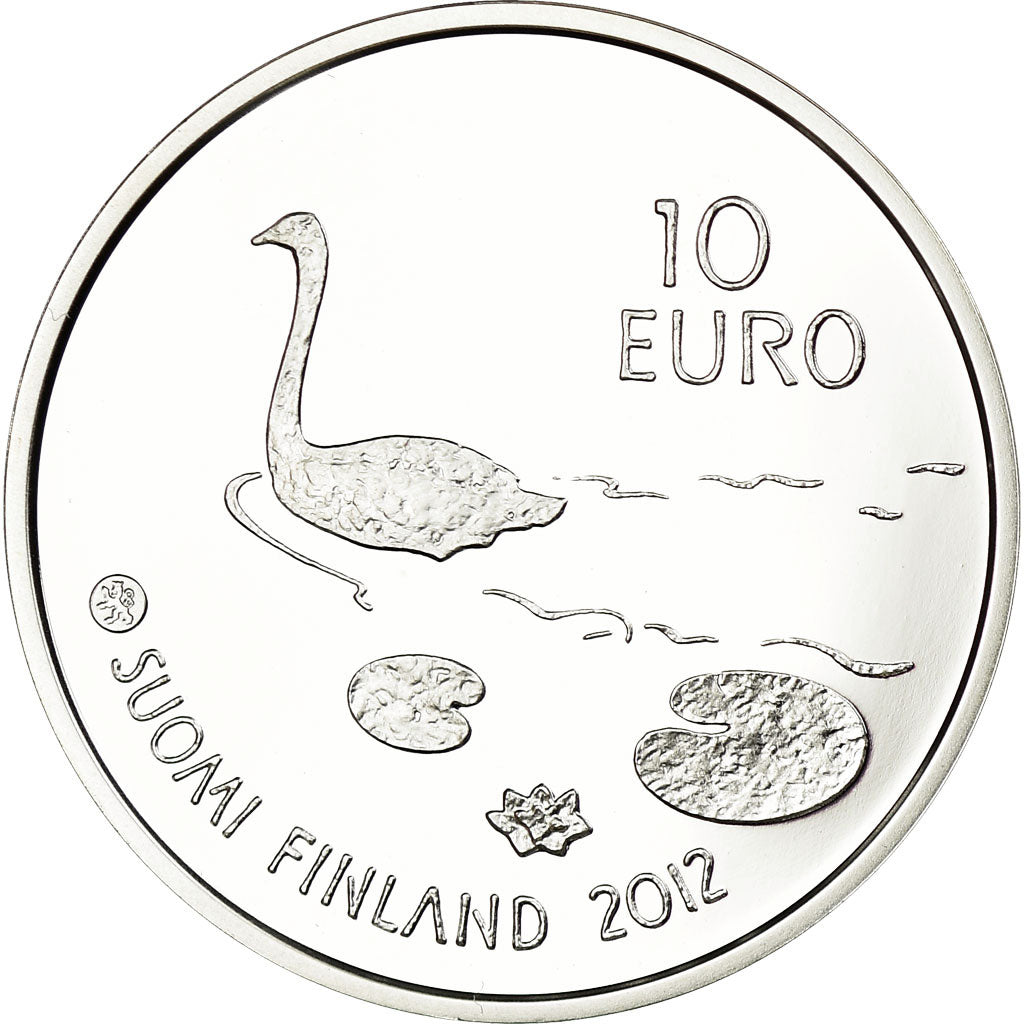 Finland, 10 Euro, Henrik Wigstr, 2012, MS(65-70), Silver, KM:179