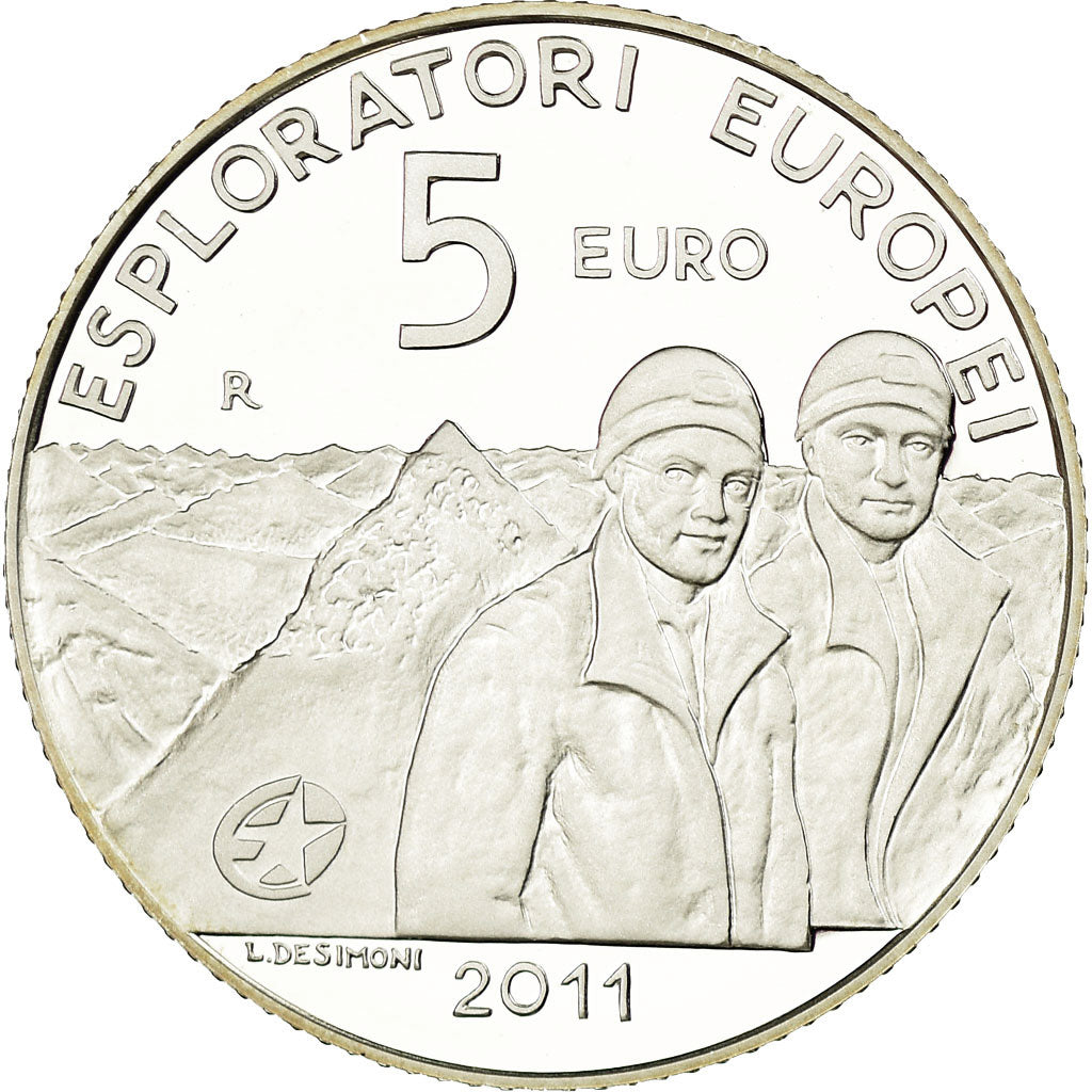 San Marino, 5 Euro, European Discoveries, 2011, MS(65-70), Silver, KM:501