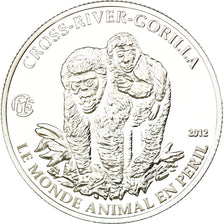 Coin, Cameroon, Cross-River-Gorilla, 1000 Francs, 2012, MS(65-70), Silver, KM:58