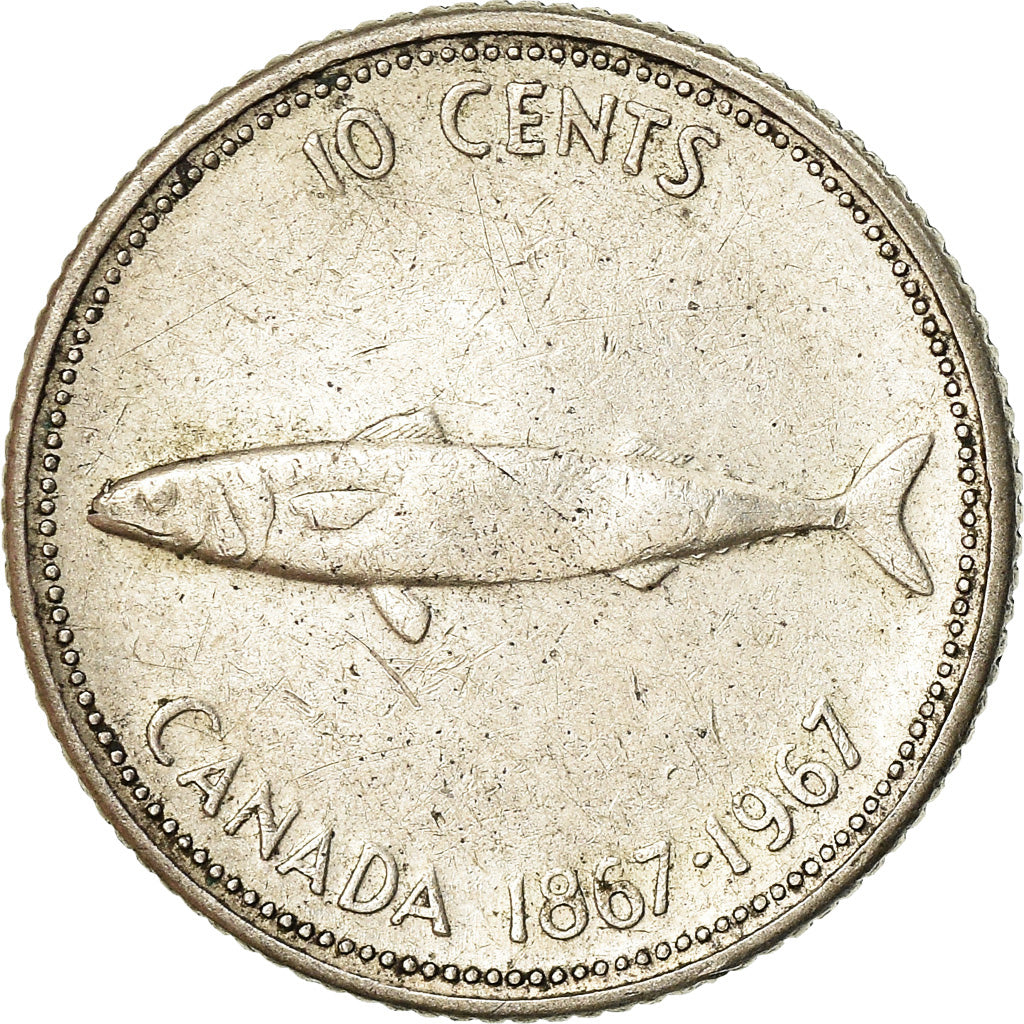 Monnaie, Canada, Elizabeth II, 10 Cents, 1967, Royal Canadian Mint, Ottawa, TB+