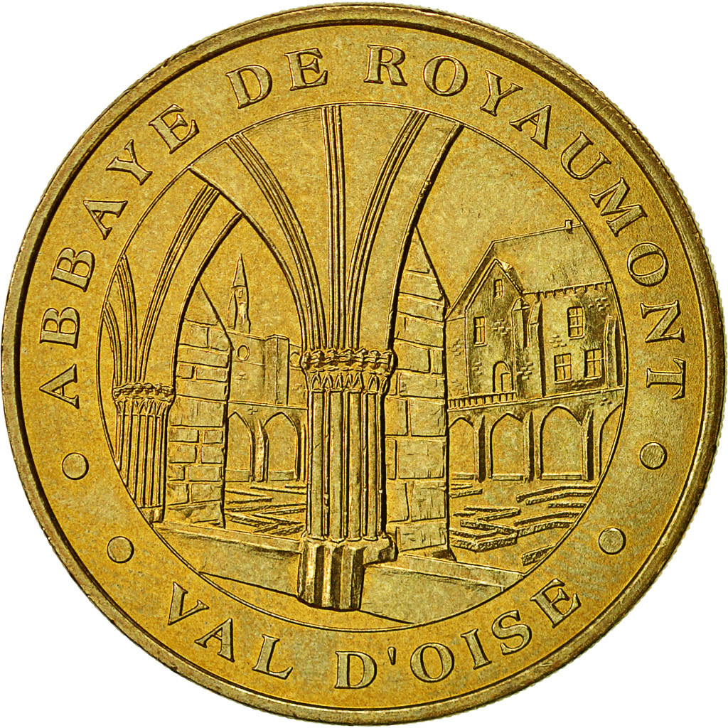 France, Token, Touristic token, Asnières sur Oise - Abbaye de Royaumont, 2004