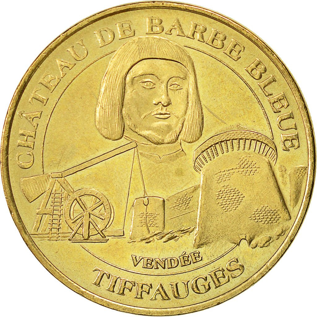 France, Token, Touristic token, Tiffauges - Château de Barbe Bleue n°1, 2005