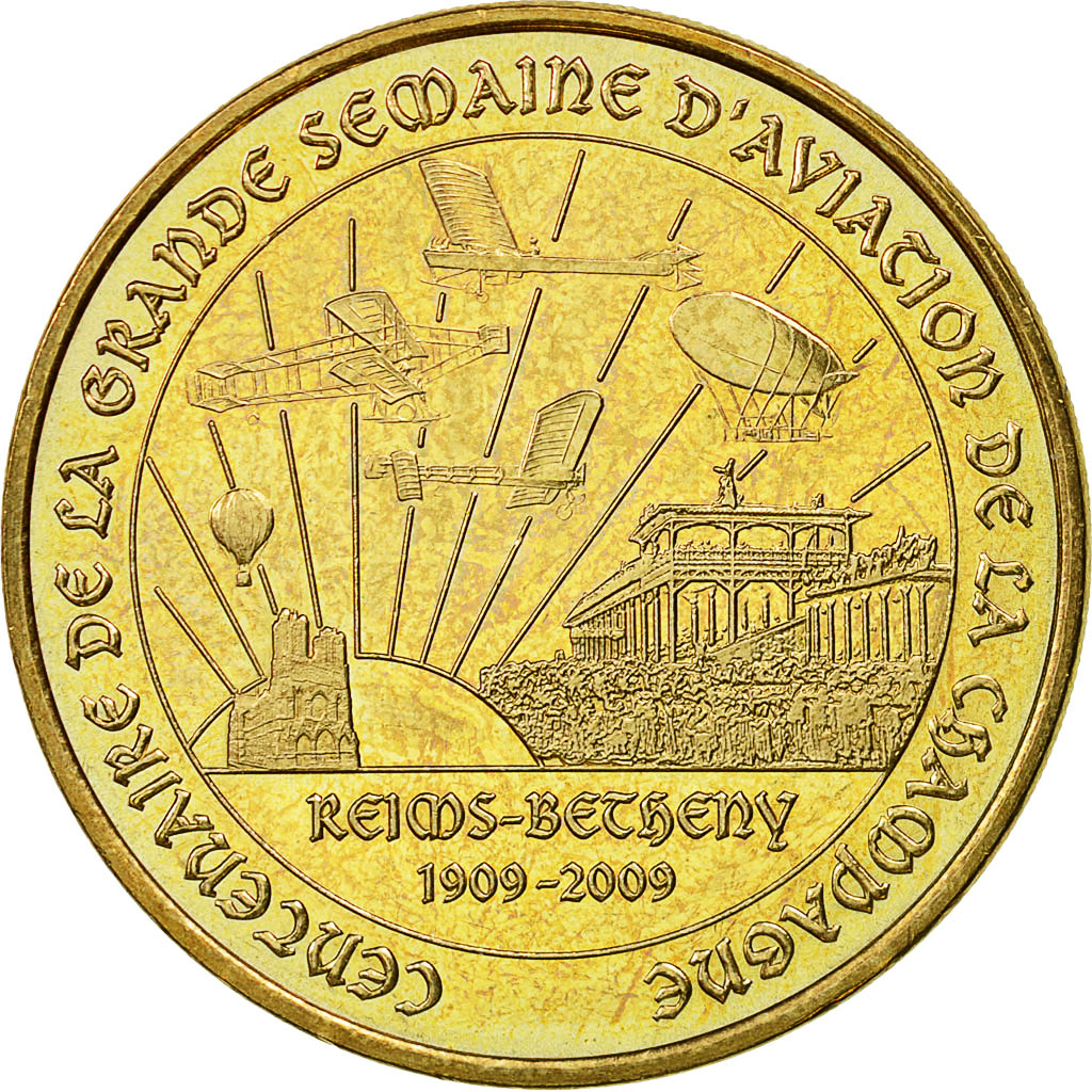 France, Token, Touristic token, Reims - Betheny - Centenaire de la grande