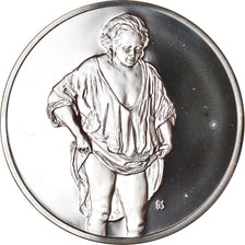 France, Medal, Peinture, Rembrandt,  Hendrickje se baignant dans une Rivière