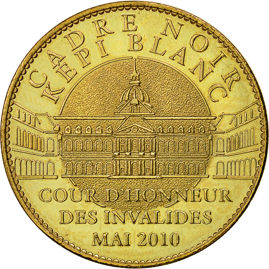France, Token, Touristic token, Paris - Les Invalides - Cadre Noir Képi Blanc