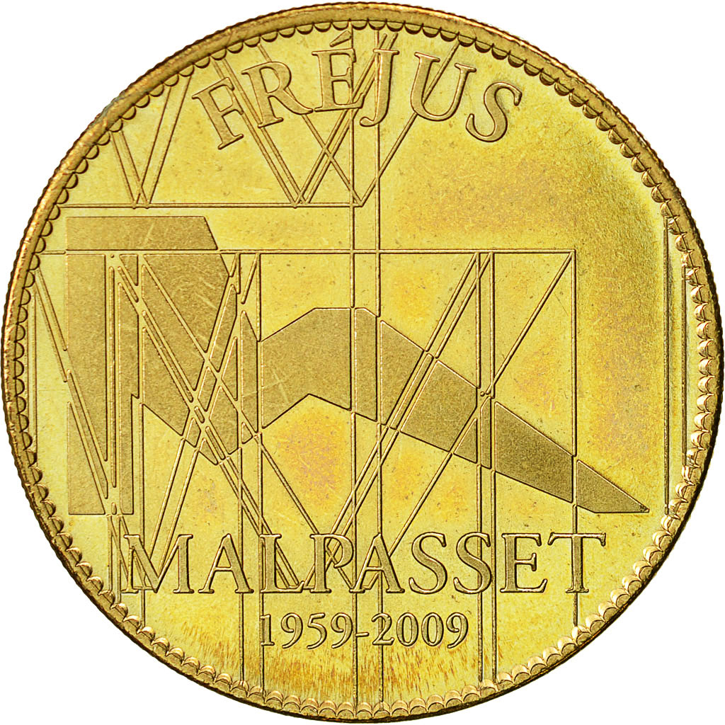 France, Token, Touristic token, Fréjus - Barrage de Malpasset, 2009, Arthus