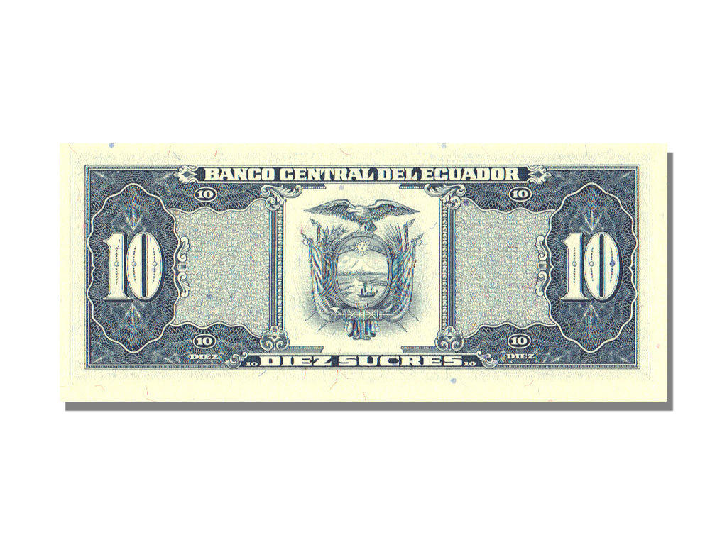 Banknote, Ecuador, 10 Sucres, 1988, 1988-11-22, KM:121, UNC(65-70)
