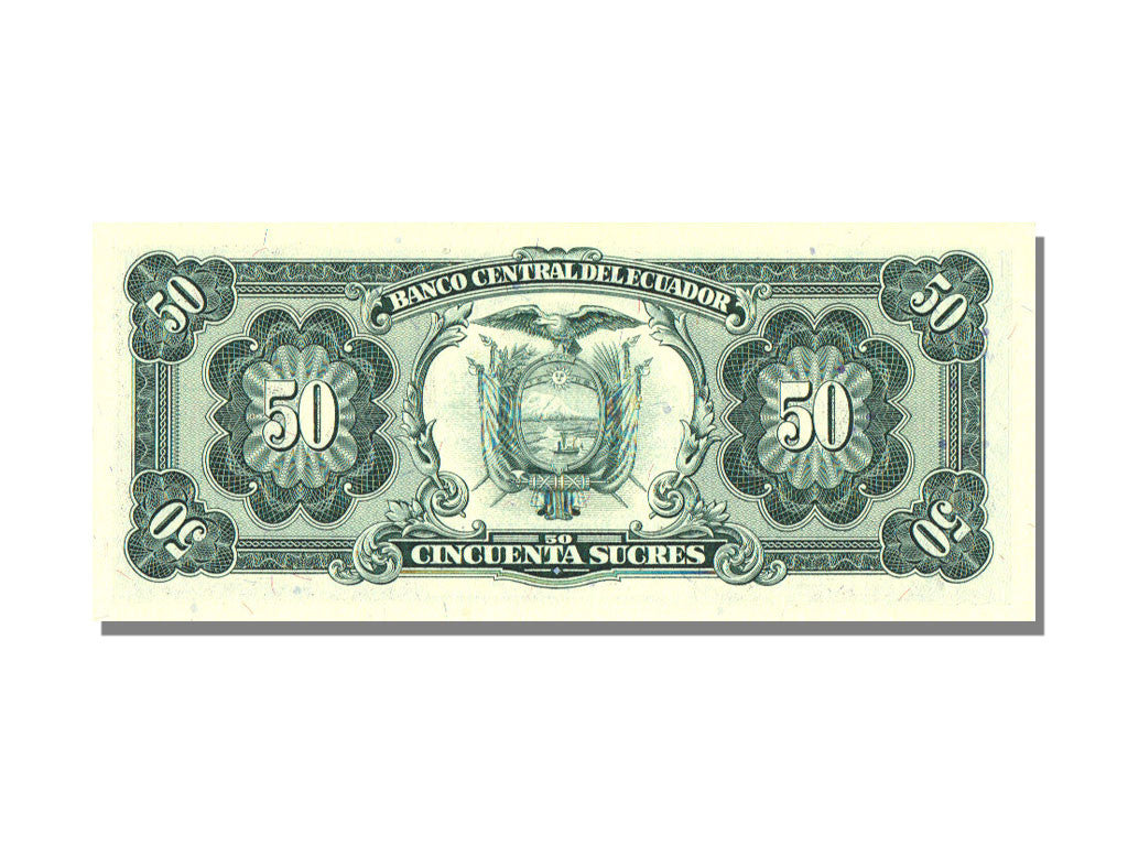 Billete, 50 Sucres, 1988, Ecuador, KM:122a, 1988-11-22, UNC