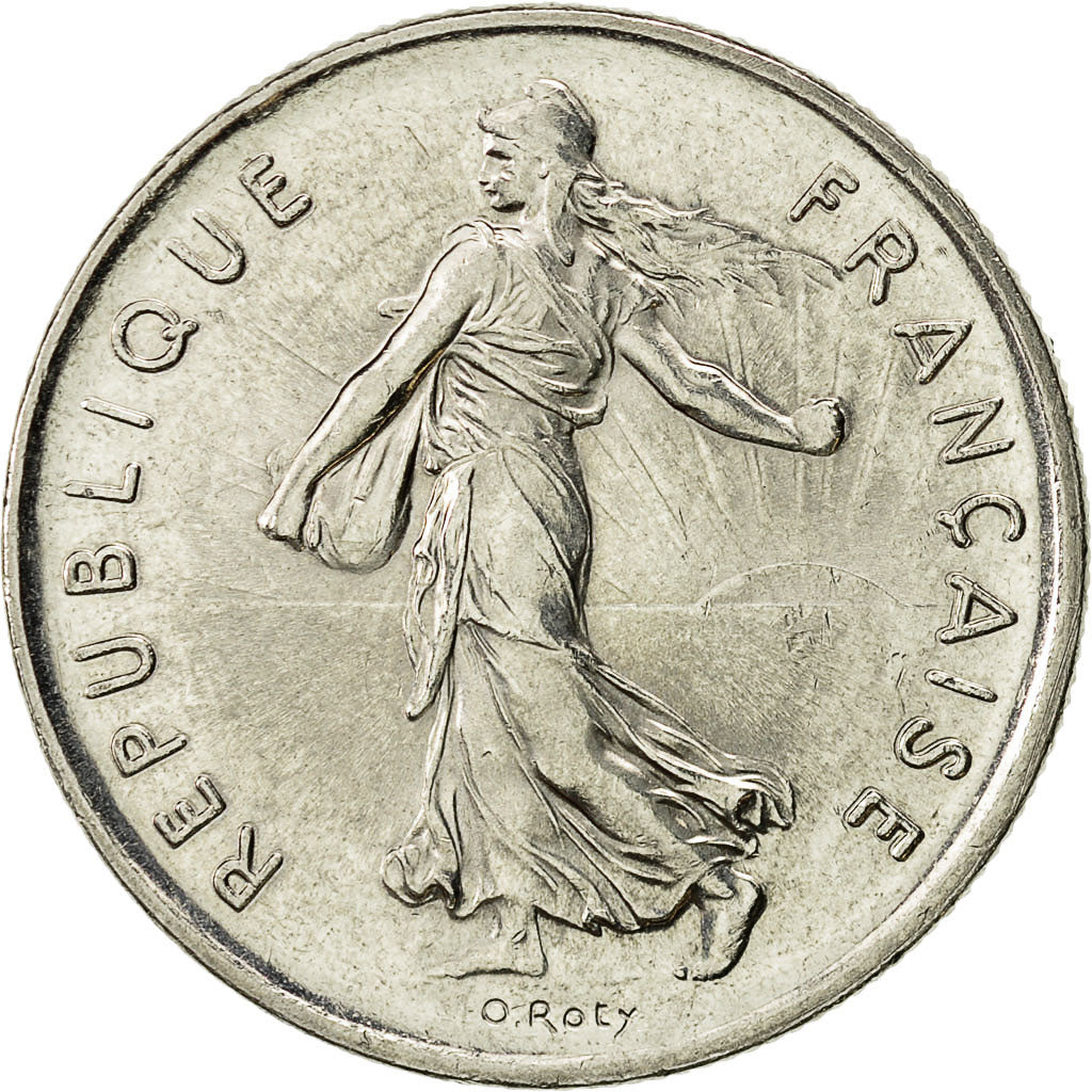 Coin, France, Semeuse, 5 Francs, 1993, Paris, AU(55-58), Nickel Clad