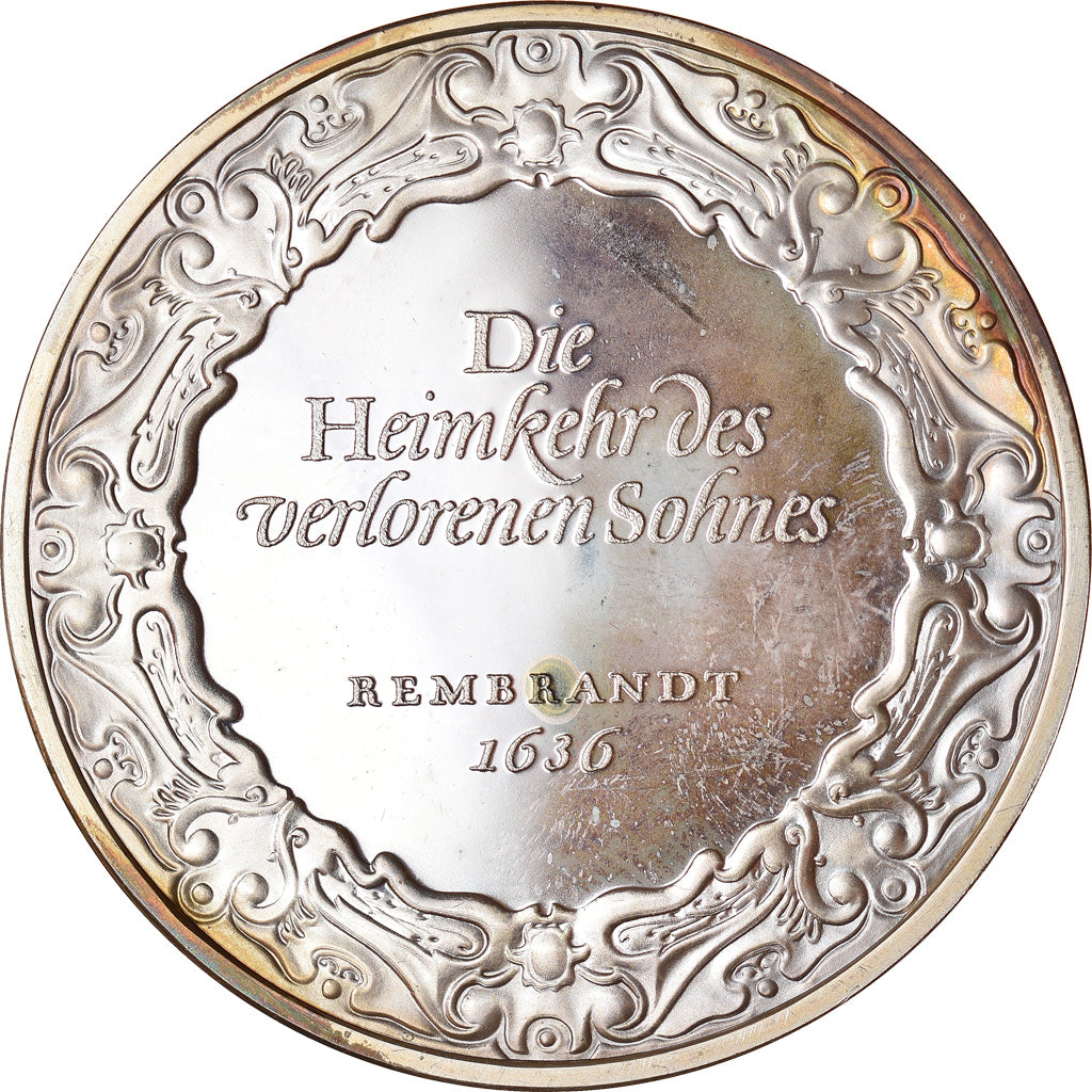 Francia, medaglia, Peinture, Rembrandt, Le Retour de l'Enfant Prodigue, Arts &