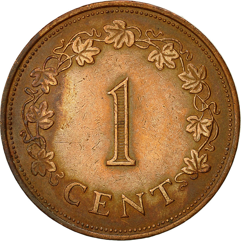 Coin, Malta, Cent, 1977, British Royal Mint, EF(40-45), Bronze, KM:8